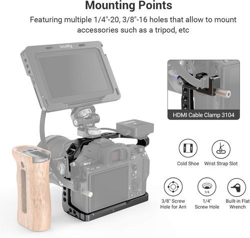 כלוב למצלמה SMALLRIG Cage for Sony A7 III / A7R III / A9