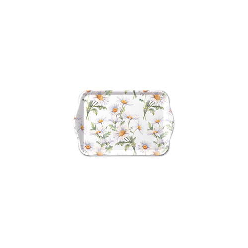 מגש מלמין מיני - Beautiful daisies white