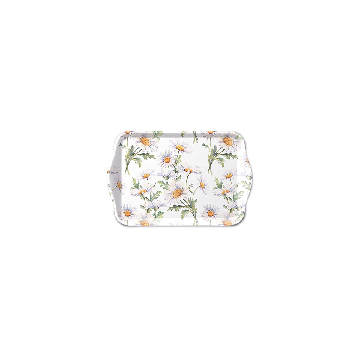 מגש מלמין מיני - Beautiful daisies white
