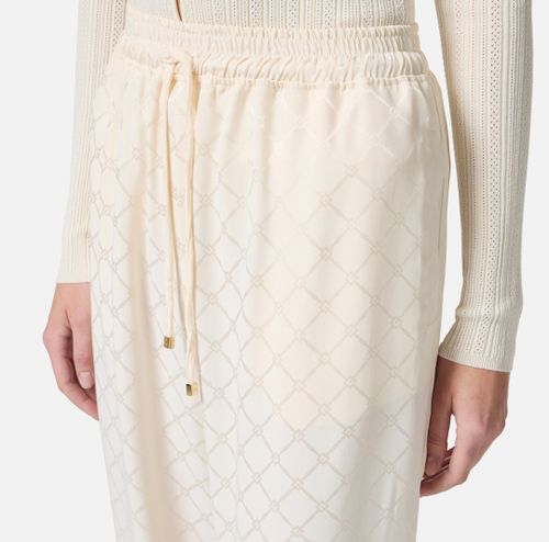 Satin jogger trousers with jacquard diamond Butter