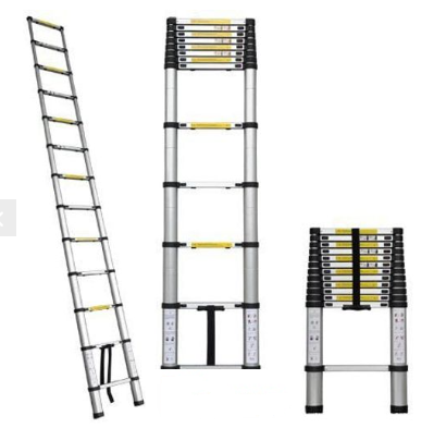 סולם טלסקופי מקצועי 3.8 מטר עומד עבודה 150 ק