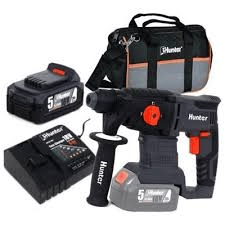 פטישון נטען 18 מ"מ + סוללה Hunter 100112-006 18V 5Ah
