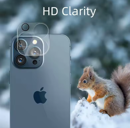 סט 2 יחידות - מגן מצלמה מזכוכית מחוסמת לאייפון IPHONE 16 PRO פרו