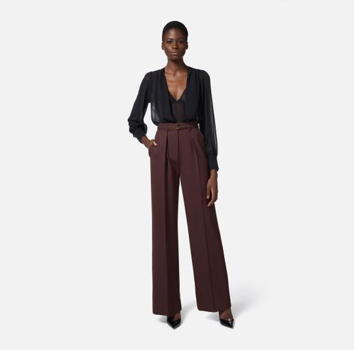 Bodysuit in tulle and silk georgette