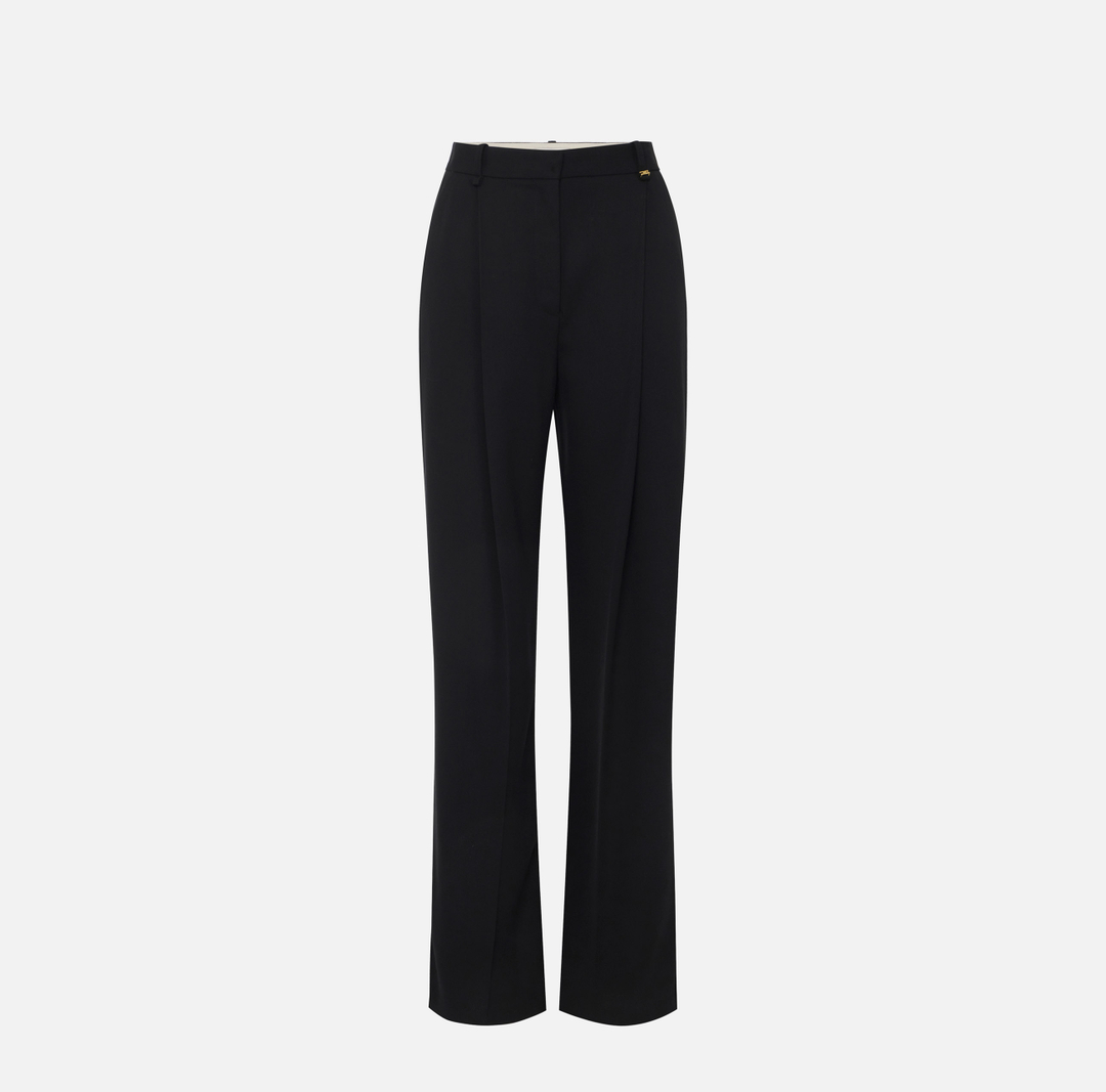 Lightweight cool wool trousers with darts