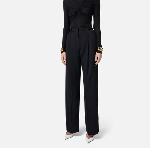 Lightweight cool wool trousers with darts