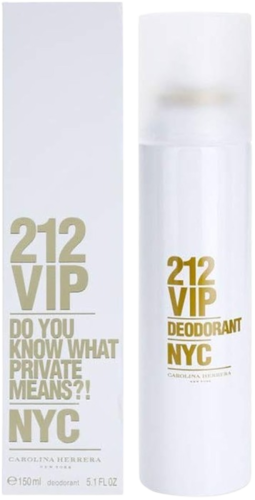 Carolina Herrera 212 VIP Deodorant Spray 150ML דאודורנט ספריי קרולינה הררה 212 ויאיפי לאישה