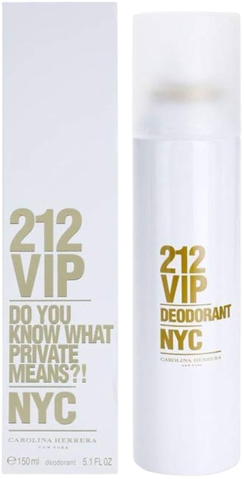 Carolina Herrera 212 VIP Deodorant Spray 150ML דאודורנט ספריי קרולינה הררה 212 ויאיפי לאישה