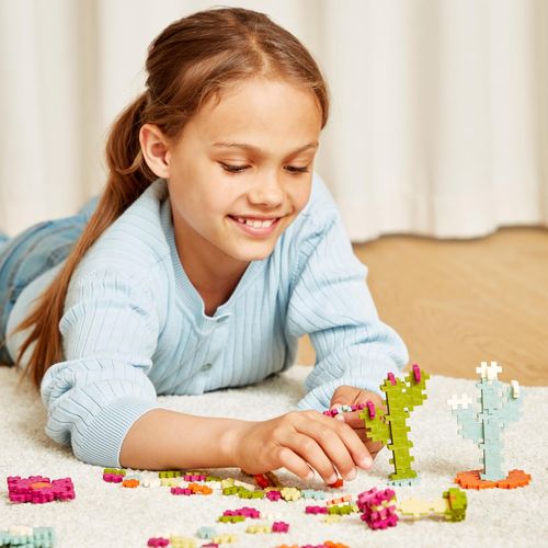 משחק הרכבה 240 חלקים קטנים במארז צינור רב פעמי - פרחים