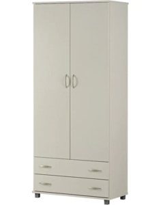 ארון אחסון 2 דלתות 2 מגירות על במה - דגם 606 - צבע פשתן