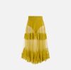 Skirt in tulle fabric with lace decorations