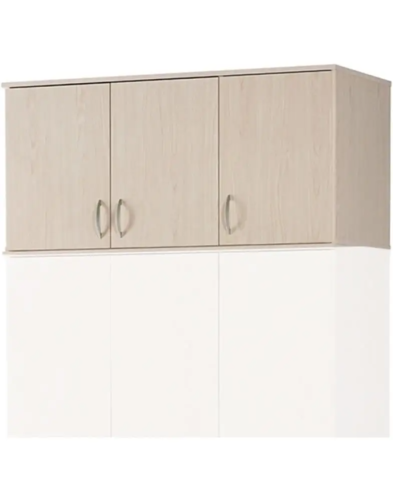 חלק עליון לארון 3 דלתות - דגם 607E - צבע מייפל מולבן