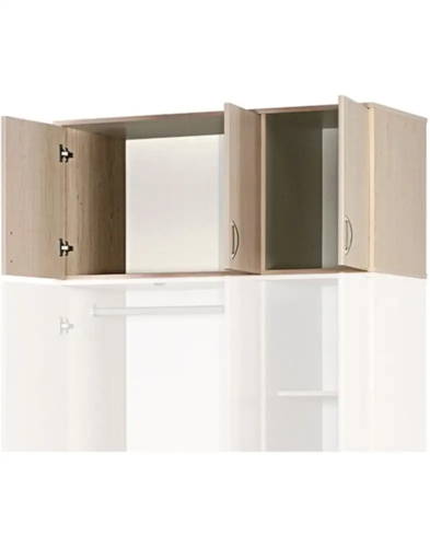 חלק עליון לארון 3 דלתות - דגם 607E - צבע מייפל מולבן