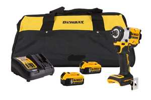 סט מפתח רטיטה 1/2 כולל 2 סוללות 5AH מטען ותיק DEWALT