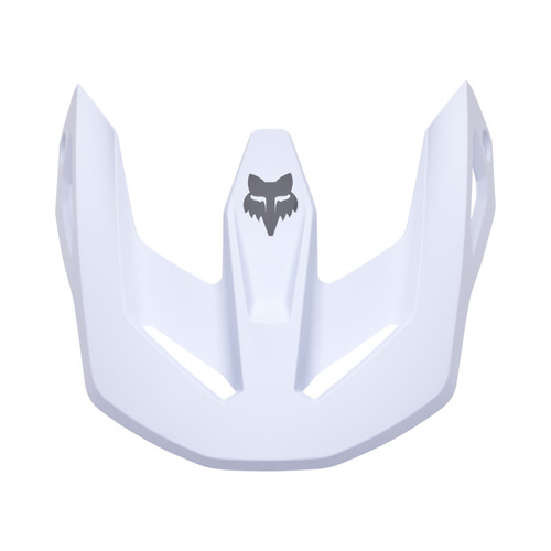 מצחיה לבן מבריק לקסדת FOX V1 SOLID