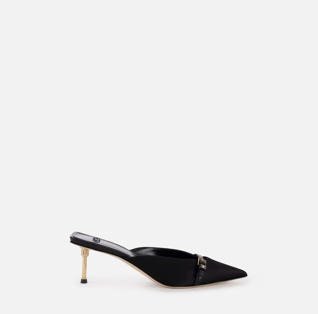 Mules with sculpture heel