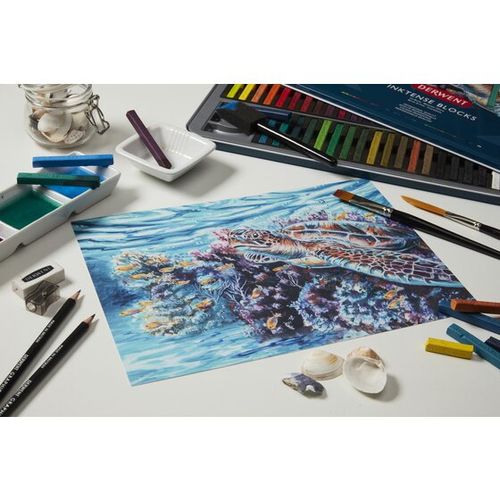 סט 36 גירי דיו  DERWENT INKTENSE BLOCK 