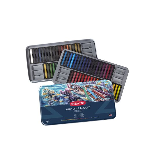סט 72 גירי דיו  DERWENT INKTENSE BLOCK 