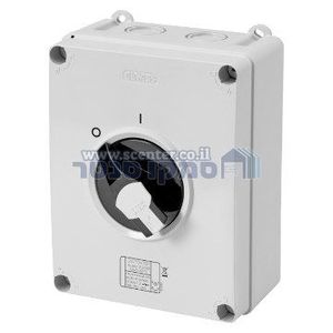 מפסק פקט בקרה סיבובי 63A*3 פיקוד שחור Gewiss IP66