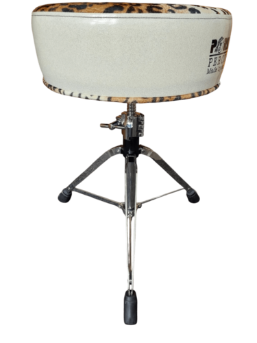 כסא תופים א-ג-ד-ה! נמר קטיפה - עיטוף לבן מבית Pork Pie Percussion