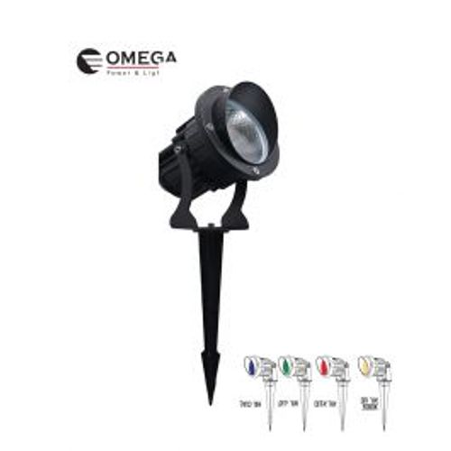 דוקרן ספייק LED עם זכוכיות להחלפת גוון אור 25W 12V Omega