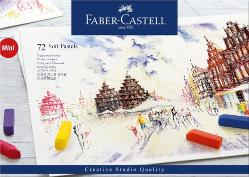 סט של 72 גירי פסטל יבש, סדרת MINI מבית  Faber Castell Soft Pastels