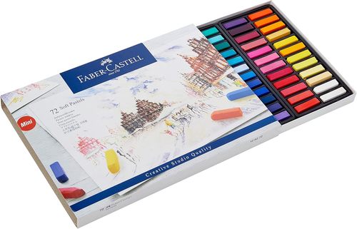 סט של 72 גירי פסטל יבש, סדרת MINI מבית  Faber Castell Soft Pastels