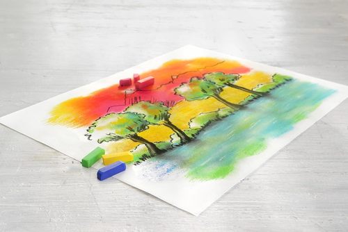 סט של 72 גירי פסטל יבש, סדרת MINI מבית  Faber Castell Soft Pastels