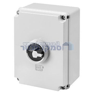 מפסק פקט בקרה סיבובי 80A*4 פיקוד שחור Gewiss IP66