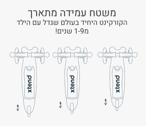 Xtend מיני- רייד- אפור