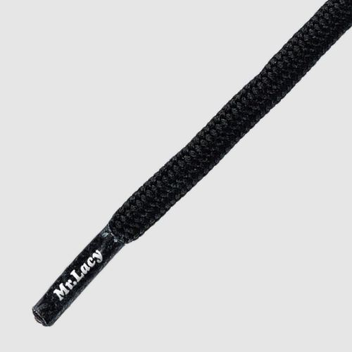 180 Hikies Round Black- זוג שרוכים עגולים בצבע שחור