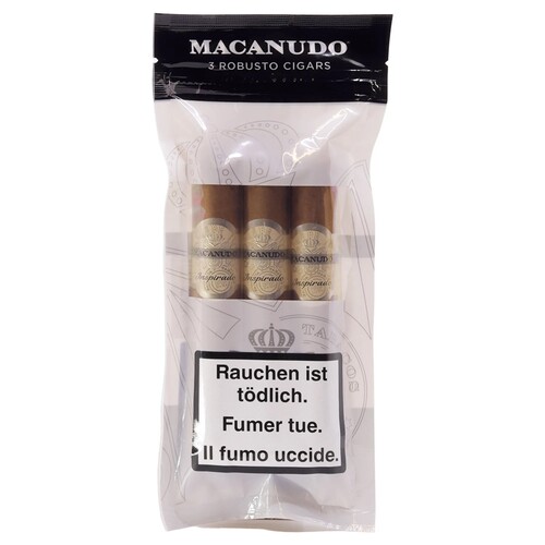 סיגר Macanudo Inspirado White Robusto מארז שלישייה