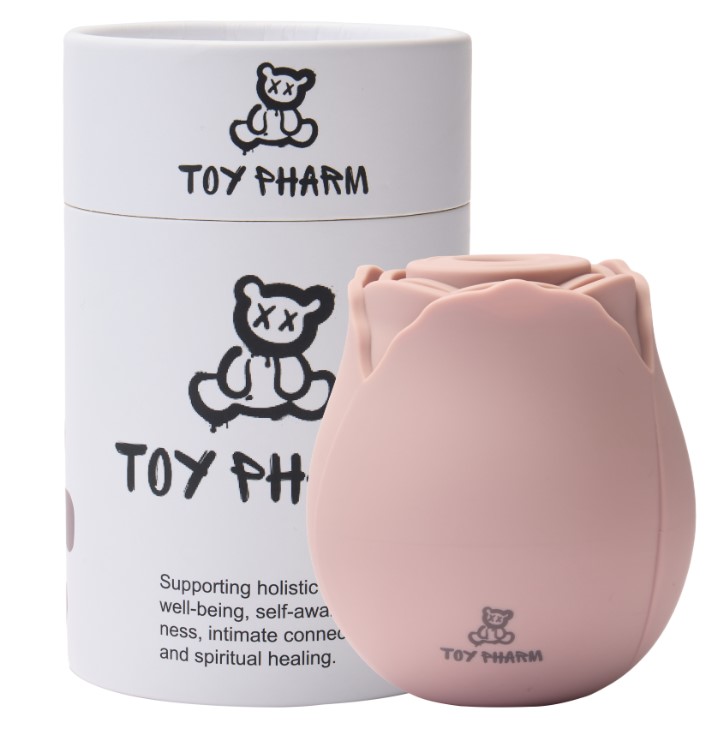 ויברטור פרחוני לעינוג חיצוני ואלגנטי ToyPharm Sensual Rose