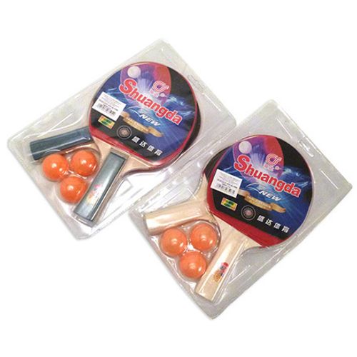 סט טניס שולחן (פינג פונג) 2 מחבטים ו 3 כדורים