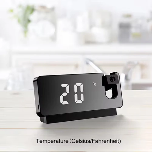 שעון מעורר מקרין שעה על הקיר Digital Projection Alarm Clock
