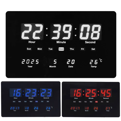 שעון קיר | שולחני דיגיטלי 26x36 ס