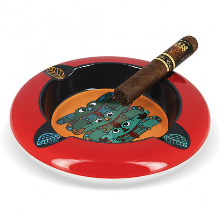 מאפרת סיגרים TOTEM Ashtray – Healing Frog אדום