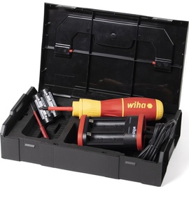 מברג חשמלי מקצועי ראש מתחלף speedE® II כולל 2 ביטים דגם WIHA 44318