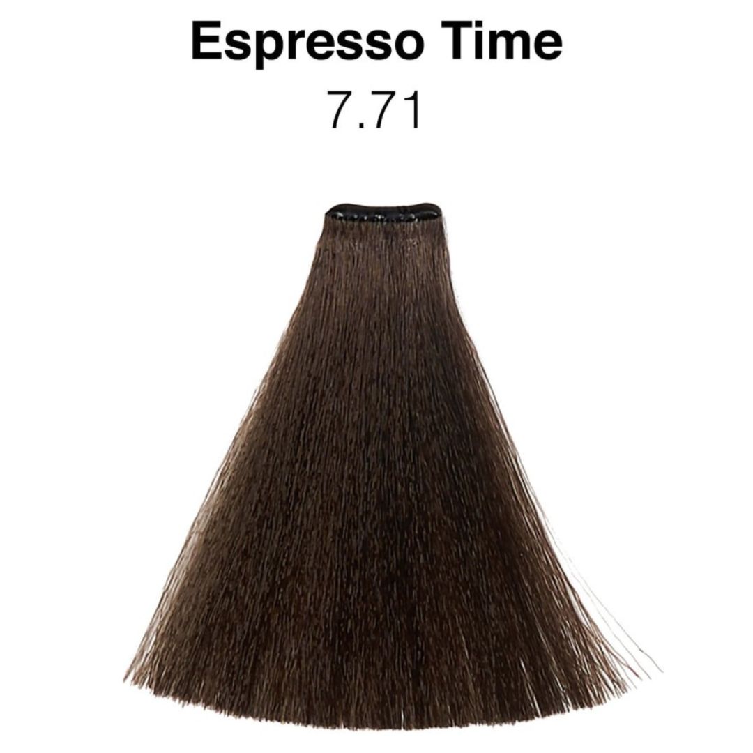 צבע לשיער 7.71 - Coffee Blond צבע אספרסו טיים, צבע שיער טבעוני ב 10 דקות! נובל 60 מ"ל