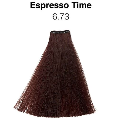 צבע לשיער 6.73 - Dark Chocolate Blond צבע אספרסו טיים, צבע שיער טבעוני ב 10 דקות! נובל 60 מ