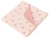 שמיכת תינוק אינטרלוק 100% כותנה לקיץ ועונות מעבר (80*90 ס"מ) - ורוד לבבות