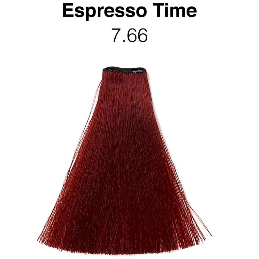 צבע לשיער 7.66 - Red Intense Blond צבע אספרסו טיים, צבע שיער טבעוני ב 10 דקות! נובל 60 מ"ל
