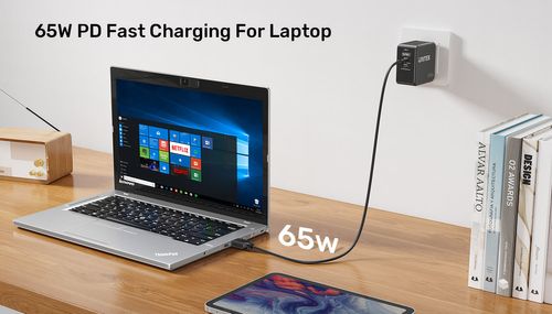 כבל טעינה 65W USB C ל-DC DC שקע 5.5 x 1.7 מ