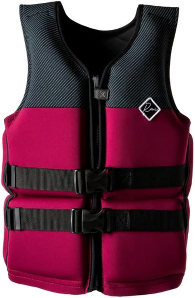 אפודת הצלה לנערות במשקל 40-55 ק"ג בורדו / שחור - RONIX ATLANTIS