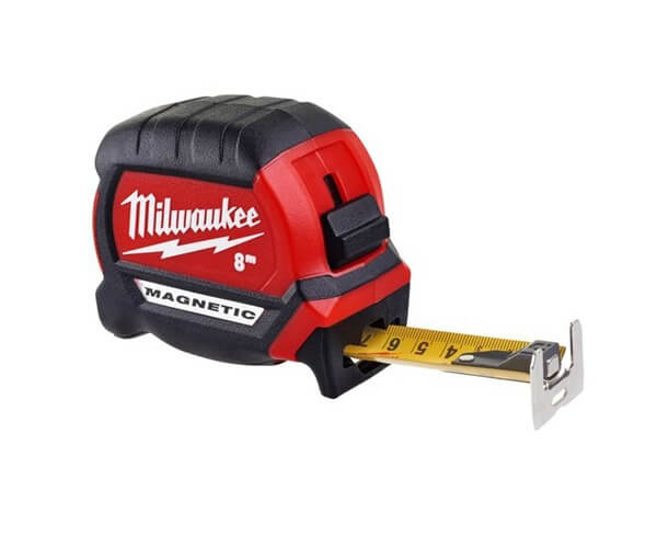 מטר מגנטי 8 מטר דגם 4932464600 מילווקי Milwaukee