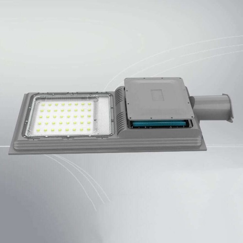 פנס סולארי 120W בגימור אלומיניום עם שלט אלחוטי