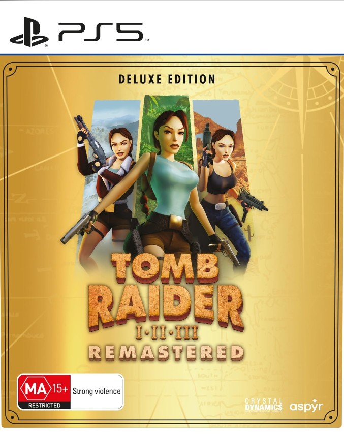 Tomb Raider I-III Remastered deluxe edition ps5