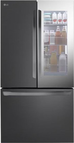LG מקרר 3 דלתות מקפיא תחתון 750 ליטר LG GMZ765 נירוסטה מושחרת