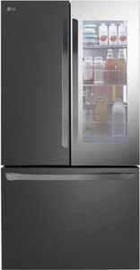 LG מקרר 3 דלתות מקפיא תחתון 750 ליטר LG GMZ765 נירוסטה מושחרת