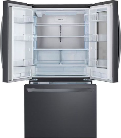 LG מקרר 3 דלתות מקפיא תחתון 750 ליטר LG GMZ765 נירוסטה מושחרת